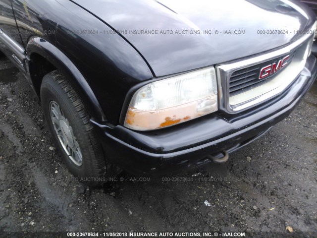 1GKDT13W8Y2307385 - 2000 GMC JIMMY / ENVOY  BLACK photo 6