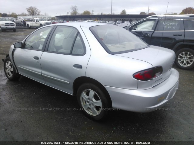 1G1JF524017297319 - 2001 CHEVROLET CAVALIER LS SILVER photo 3