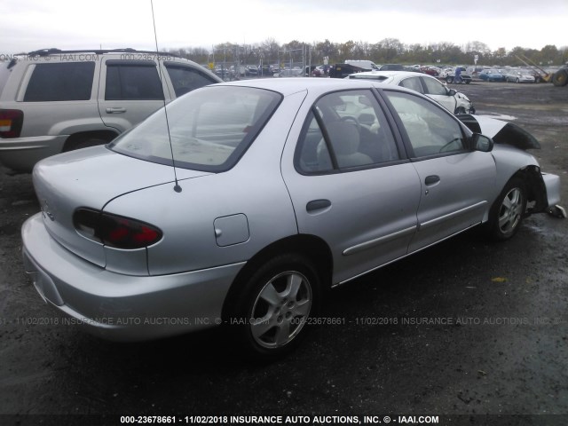 1G1JF524017297319 - 2001 CHEVROLET CAVALIER LS SILVER photo 4