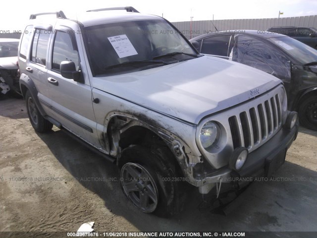 1J4GL38KX6W191410 - 2006 JEEP LIBERTY RENEGADE SILVER photo 1