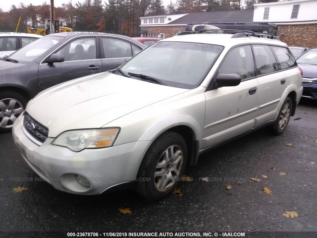 4S4BP61CX67333706 - 2006 SUBARU LEGACY OUTBACK 2.5I GRAY photo 2