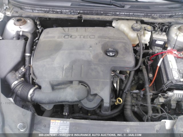 1G1ZB5E11BF198824 - 2011 CHEVROLET MALIBU LS 银色 照片 10