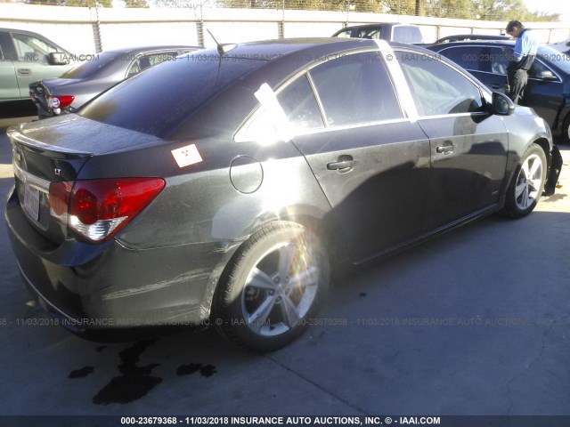 1G1PE5SB4E7429760 - 2014 CHEVROLET CRUZE LT BLACK photo 4