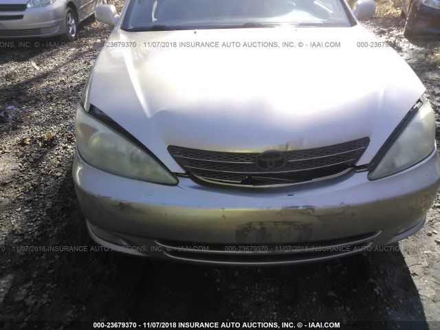 4T1BE30K13U231060 - 2003 TOYOTA CAMRY LE/XLE/SE GOLD photo 6