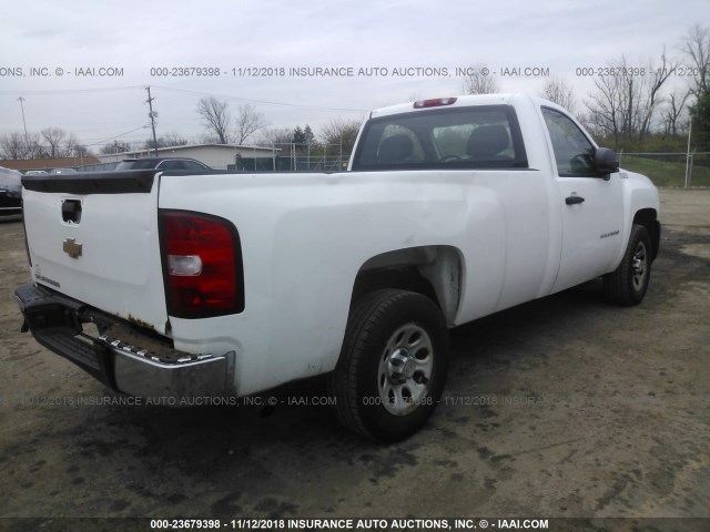 1GCPCPEX0AZ270928 - 2010 CHEVROLET SILVERADO C1500 WHITE photo 4