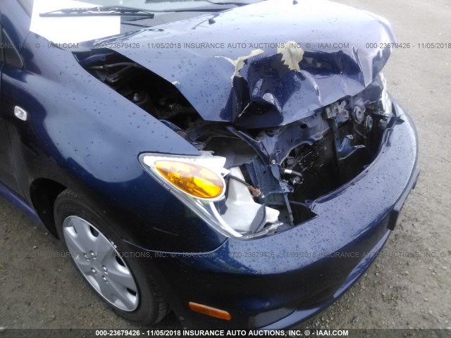 JTKKT624560171377 - 2006 TOYOTA SCION XA BLUE photo 6