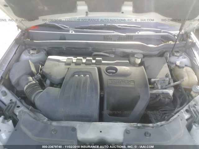 1G1AL15F267682726 - 2006 CHEVROLET COBALT LT SILVER photo 10