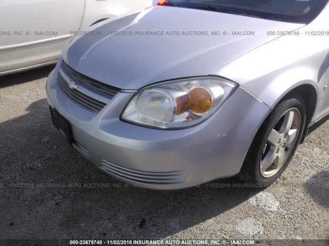 1G1AL15F267682726 - 2006 CHEVROLET COBALT LT SILVER photo 6