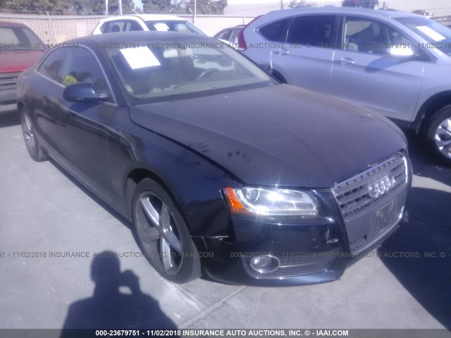 WAULFAFR1AA035291 - 2010 AUDI A5 PREMIUM PLUS BLUE photo 1