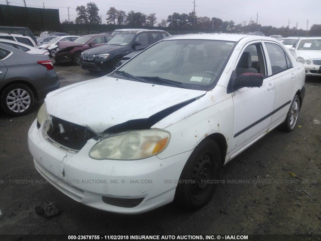 2T1BR32E83C030494 - 2003 TOYOTA COROLLA CE/LE/S WHITE photo 2