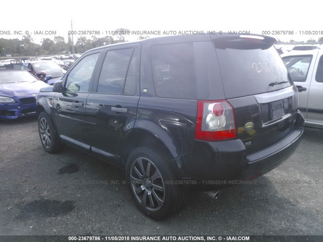 SALFT24N58H062406 - 2008 LAND ROVER LR2 HSE TECHNOLOGY BLACK photo 3