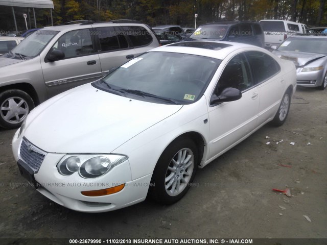 2C3HE66G22H278798 - 2002 CHRYSLER 300M WHITE photo 2