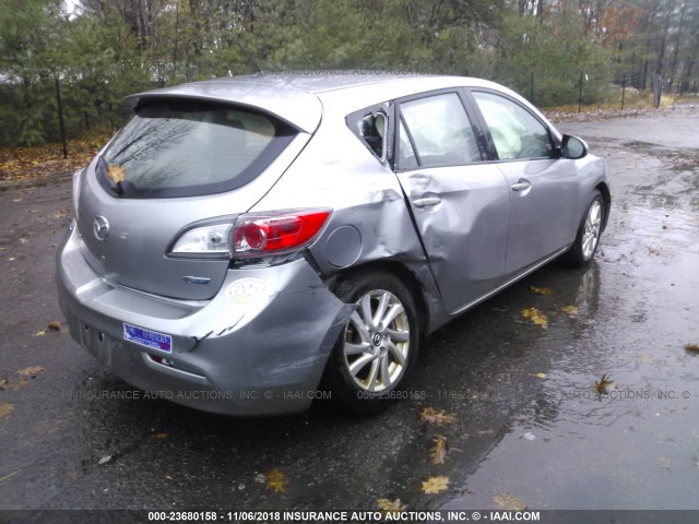 JM1BL1LP3D1795639 - 2013 MAZDA 3 I GRAY photo 4