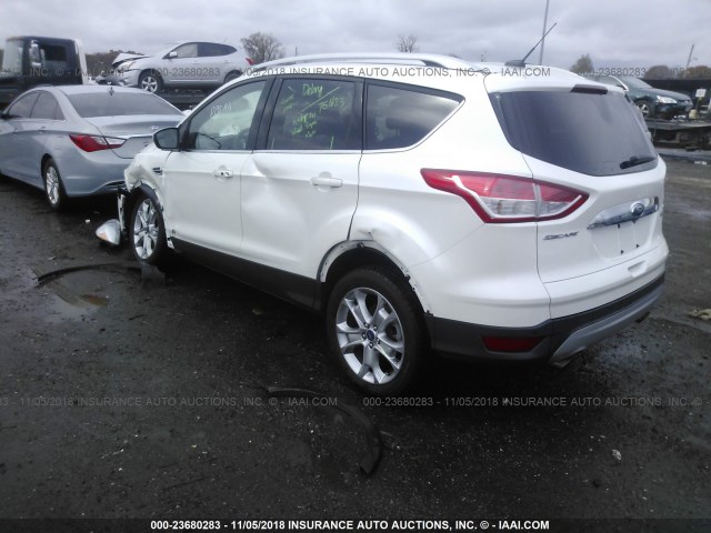 1FMCU0JX5FUA87209 - 2015 FORD ESCAPE TITANIUM WHITE photo 3