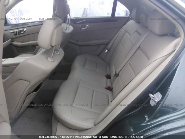 WDDHF8HB3AA108720 - 2010 MERCEDES-BENZ E 350 4MATIC GREEN photo 8