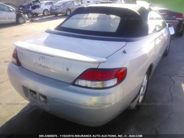 2T1FF28P31C448231 - 2001 TOYOTA CAMRY SOLARA SE/SLE Gümüş foto 4