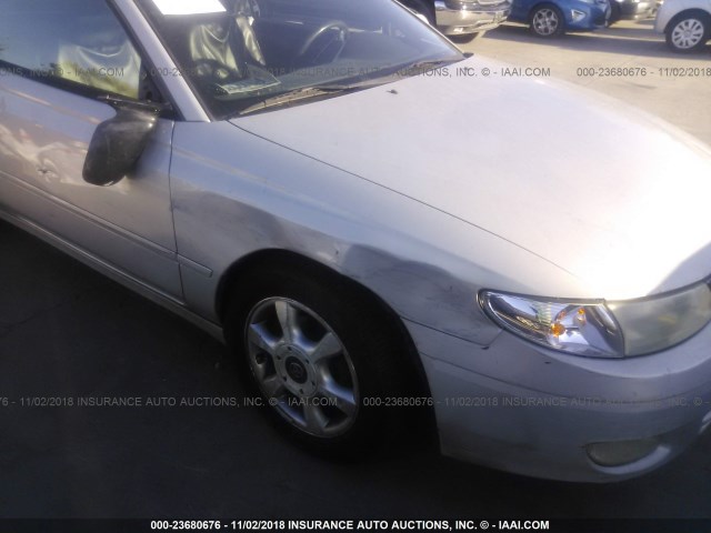 2T1FF28P31C448231 - 2001 TOYOTA CAMRY SOLARA SE/SLE Gümüş foto 6