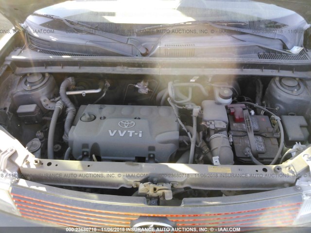 JTLKT324950213106 - 2005 TOYOTA SCION XB ნაცრისფერი ფოტო 10