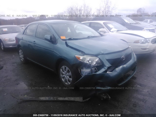 JTDBL40E09J035941 - 2009 TOYOTA COROLLA LE/XLE BLUE photo 1