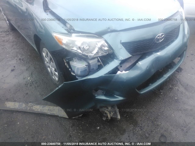 JTDBL40E09J035941 - 2009 TOYOTA COROLLA LE/XLE BLUE photo 6