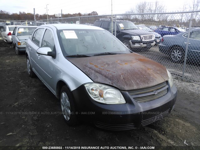 1G1AD5F51A7166344 - 2010 CHEVROLET COBALT 1LT SILVER photo 1