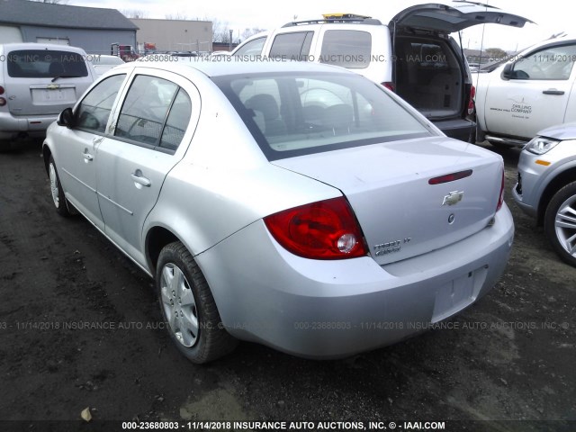 1G1AD5F51A7166344 - 2010 CHEVROLET COBALT 1LT SILVER photo 3