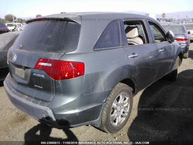 2HNYD28387H530024 - 2007 ACURA MDX TECHNOLOGY GRAY photo 4