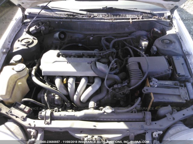 1NXBR12E1WZ067023 - 1998 TOYOTA COROLLA VE/CE/LE WHITE photo 10