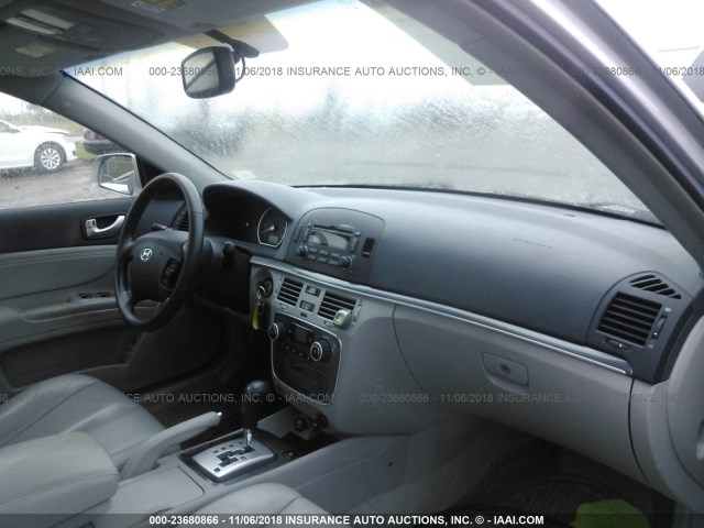 5NPEU46F66H073396 - 2006 HYUNDAI SONATA GLS/LX SILVER photo 5