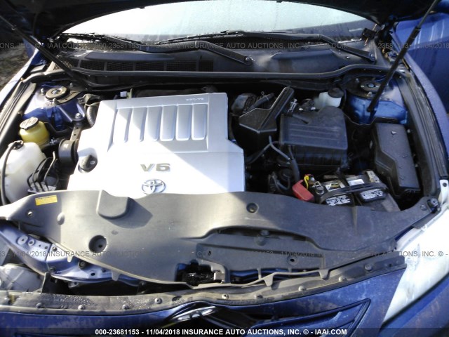 4T1BK46K78U067049 - 2008 TOYOTA CAMRY LE/XLE/SE BLUE photo 10