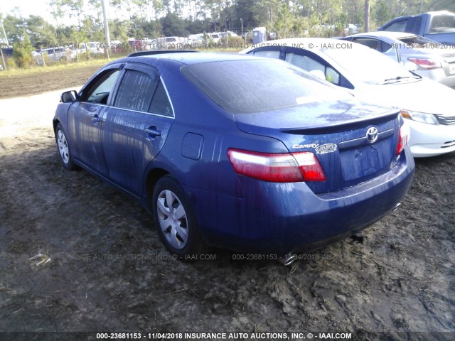 4T1BK46K78U067049 - 2008 TOYOTA CAMRY LE/XLE/SE BLUE photo 3