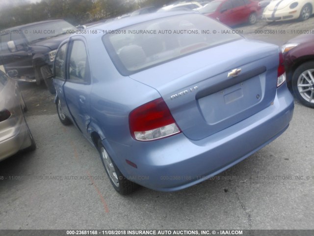 KL1TD52645B360214 - 2005 CHEVROLET AVEO LS Light Blue photo 3