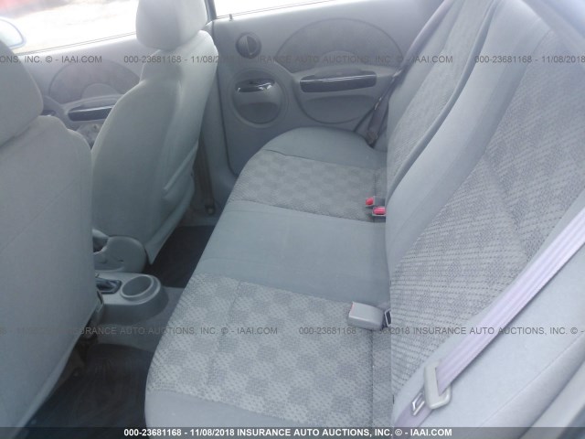 KL1TD52645B360214 - 2005 CHEVROLET AVEO LS Light Blue photo 8