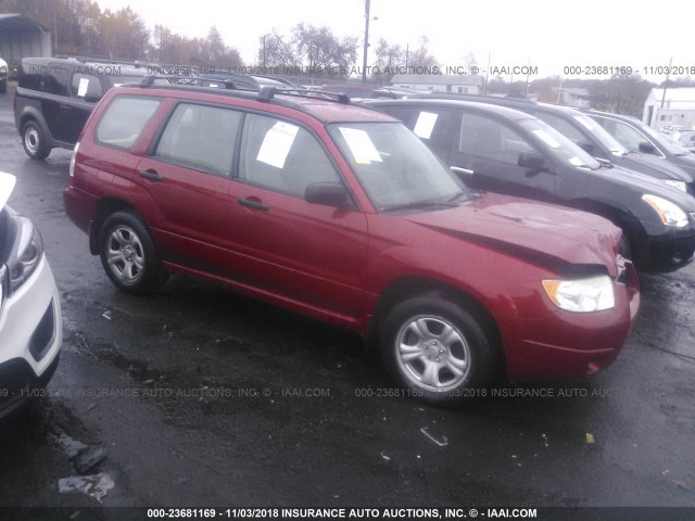 JF1SG63696H706245 - 2006 SUBARU FORESTER 2.5X RED photo 1