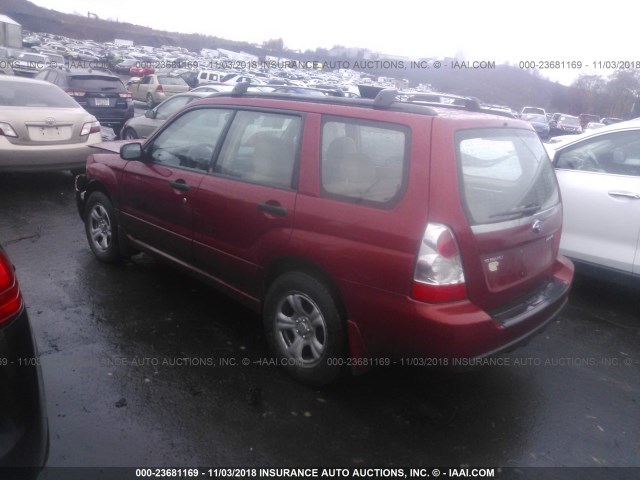 JF1SG63696H706245 - 2006 SUBARU FORESTER 2.5X RED photo 3