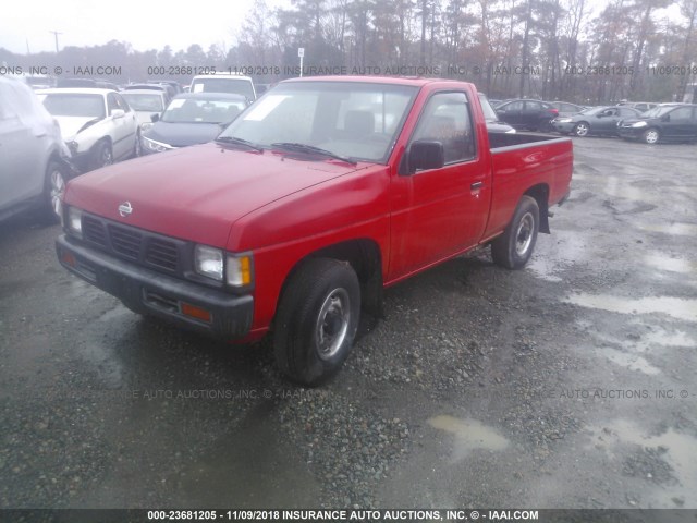 1N6SD11S5PC312288 - 1993 NISSAN TRUCK SHORT WHEELBASE RED photo 2