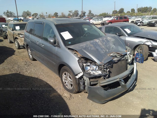 5FNRL38707B066609 - 2007 HONDA ODYSSEY EXL GRAY photo 1