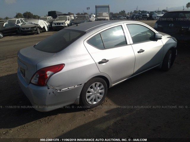 3N1CN7AP3GL824061 - 2016 NISSAN VERSA S/S PLUS/SV/SL SILVER photo 4