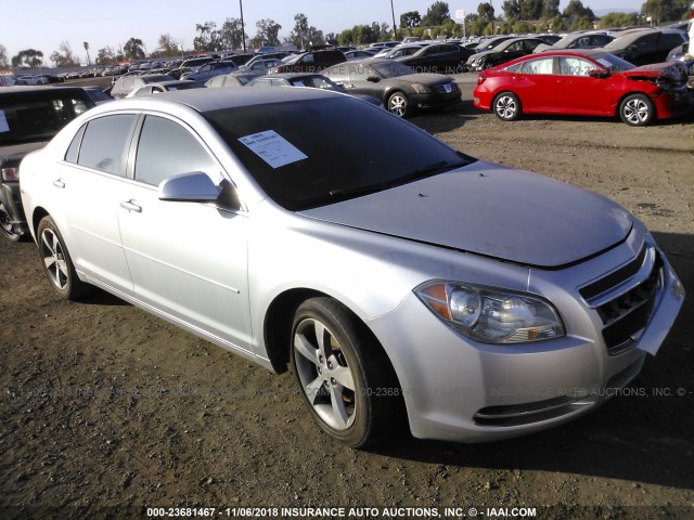 1G1ZC5E01CF166333 - 2012 CHEVROLET MALIBU 1LT SILVER photo 1
