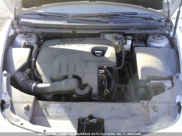 1G1ZC5E01CF166333 - 2012 CHEVROLET MALIBU 1LT SILVER photo 10