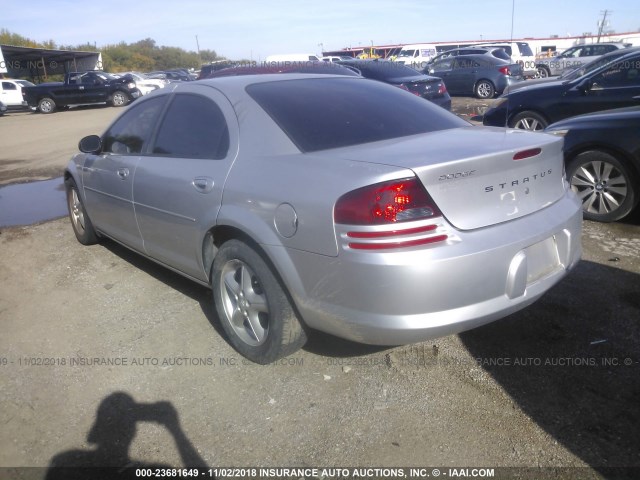 1B3EL46X46N278048 - 2006 DODGE STRATUS SXT SILVER photo 3