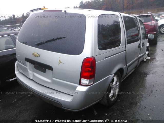 1GNDV23137D108500 - 2007 CHEVROLET UPLANDER LS SILVER photo 4