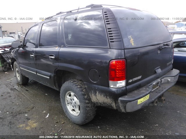 1GNEK13T21J127203 - 2001 CHEVROLET TAHOE K1500 BLACK photo 3