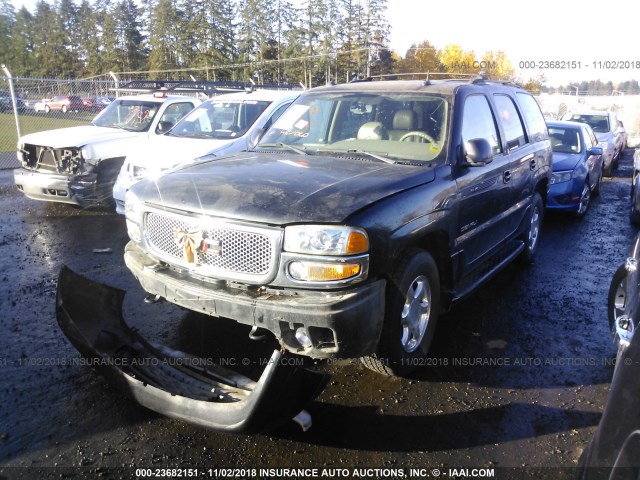 1GKEK63U14J209270 - 2004 GMC YUKON DENALI BLACK photo 2