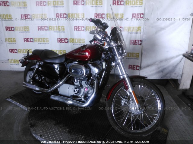 1HD4CP2179K425349 - 2009 HARLEY-DAVIDSON XL883 C RED photo 1