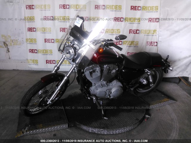 1HD4CP2179K425349 - 2009 HARLEY-DAVIDSON XL883 C RED photo 2