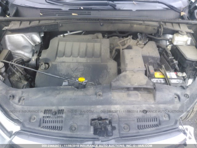 5TDBKRFH9FS092915 - 2015 TOYOTA HIGHLANDER LE/LE PLUS SILVER photo 10