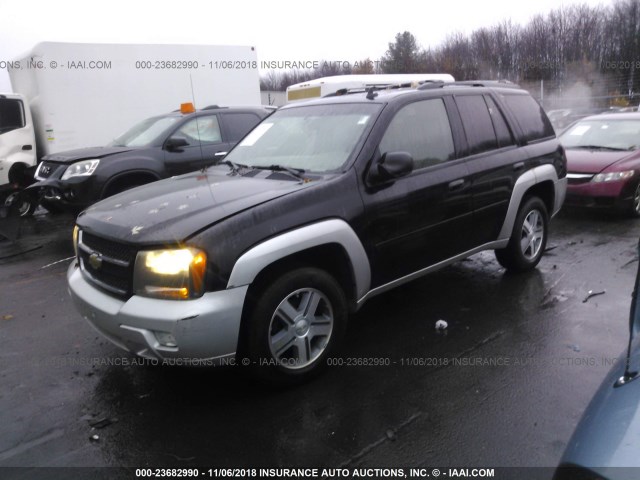 1GNDT13S072298079 - 2007 CHEVROLET TRAILBLAZER LS/LT BLACK photo 2