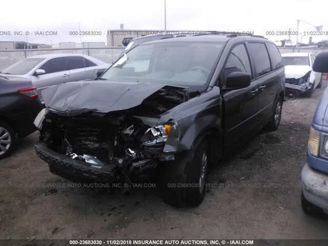 2D4RN4DE6AR379991 - 2010 DODGE GRAND CARAVAN SE GRAY photo 2