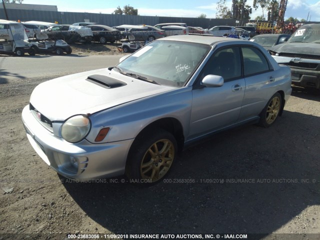 JF1GD296X2H526068 - 2002 SUBARU IMPREZA WRX SILVER photo 2